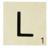 MAXI LETTRE DECO L, EN BOIS, 10 X 10 CM