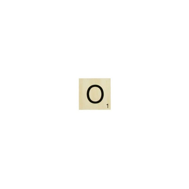 MAXI LETTRE DECO O, EN BOIS, 10 X 10 CM