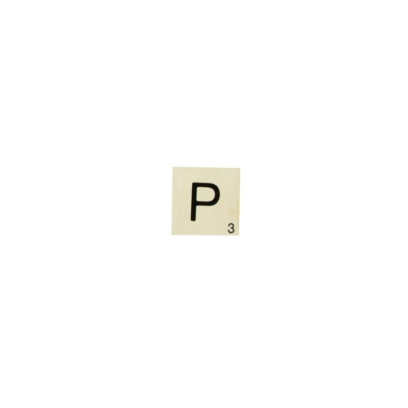MAXI LETTRE DECO P, EN BOIS, 10 X 10 CM