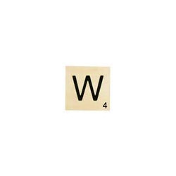 MAXI LETTRE DECO W, EN BOIS, 10 X 10 CM