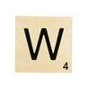 MAXI LETTRE DECO W, EN BOIS, 10 X 10 CM