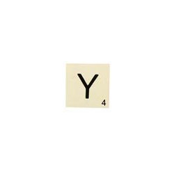 MAXI LETTRE DECO Y, EN BOIS, 10 X 10 CM