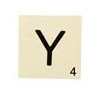 MAXI LETTRE DECO Y, EN BOIS, 10 X 10 CM