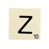 MAXI LETTRE DECO Z, EN BOIS, 10 X 10 CM