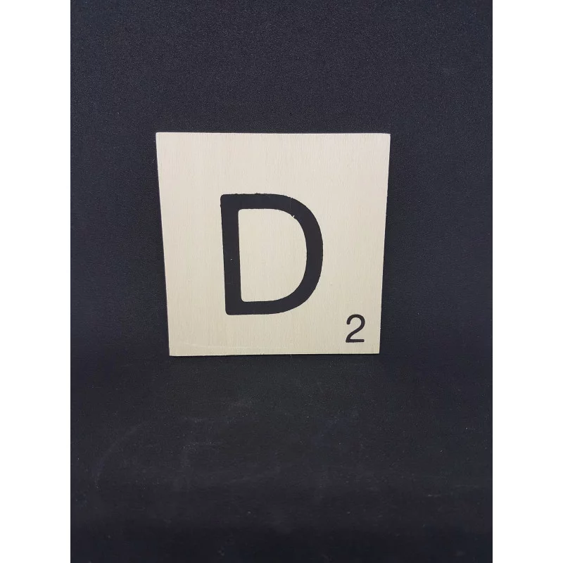 Lettre En Bois Style Scrabble 10cm - Support Décoratif Pour DIY Et Décoration