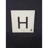 MAXI LETTRE DÉCO H EN BOIS 10x10cm