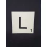 MAXI LETTRE DÉCO L EN BOIS 10x10cm