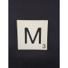 MAXI LETTRE DÉCO M EN BOIS 10x10cm