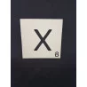 MAXI LETTRE DÉCO X EN BOIS 10x10cm