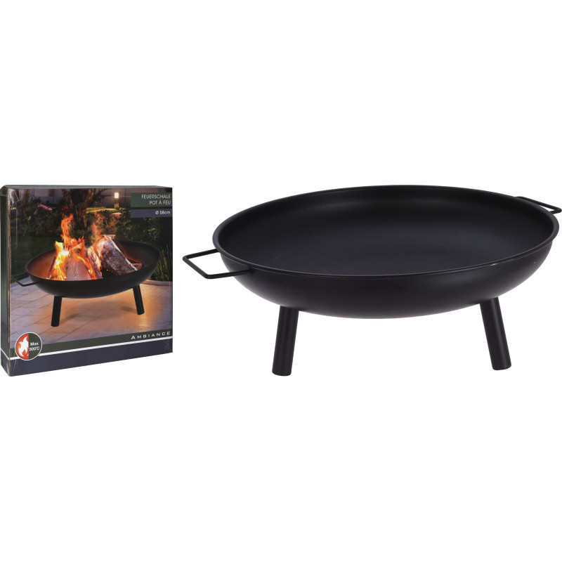 BRASERO SUR PIED NOIR D58CM