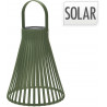 LANTERNE SOLAIRE DESIGN VERT PLS H23CM