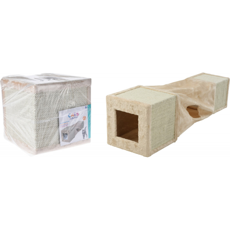 TUNELLE AVEC GRATTOIR POUR CHAT FOURURE TUNELLE AVEC GRATTOIR POUR CHAT FOURURE