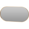 MIROIR OVAL DORE 50X25X1,5CM EXTRA PLAT
