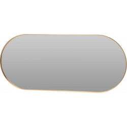 MIROIR OVAL DORE 72X32X1,5CM EXTRA PLAT