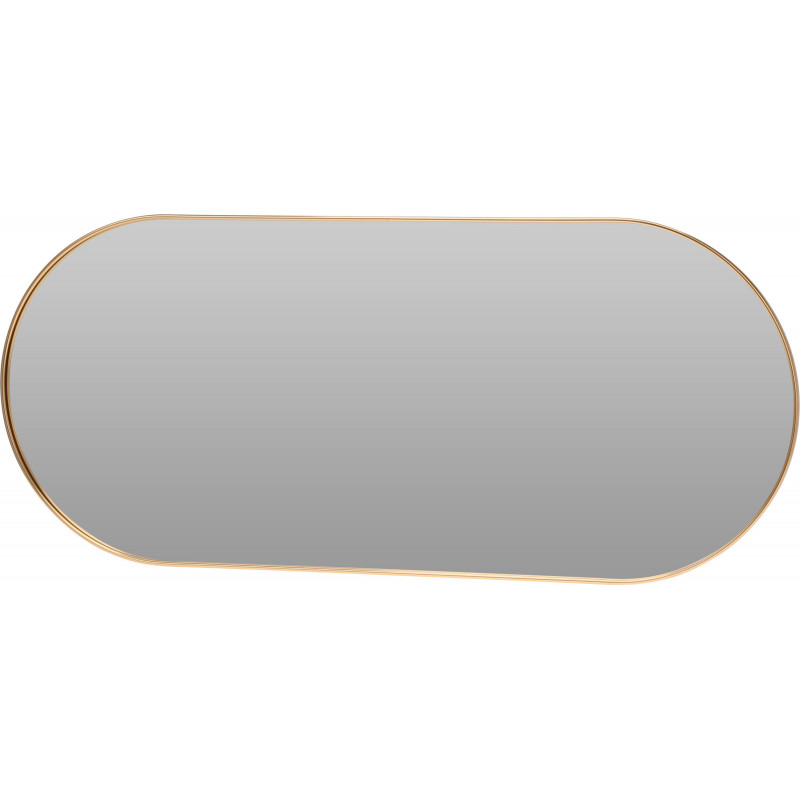 MIROIR OVAL DORE 72X32X1,5CM EXTRA PLAT