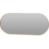 MIROIR OVAL DORE 72X32X1,5CM EXTRA PLAT