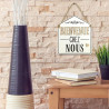 PLAQUE DECO MAISON "BIENVENUE CHEZ NOUS" PLAQUE DECO MAISON "BIENVENUE CHEZ NOUS"
