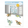 STICKER DE VITRE OISEAUX AQUARELLES