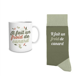 COFFRET MUG CHAUSSETTES "FROID DE CANARD
