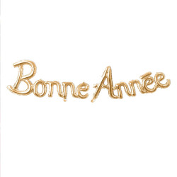 GUIRLANDE BALLONS MOTS "BONNE ANNEE"