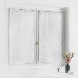 PAIRE DE VOILAGE EDENIA BLANC 60x90cm