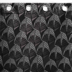 RIDEAU FLORIANI NOIR 140x260CM JACQUARD