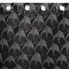 RIDEAU FLORIANI NOIR 140x260CM JACQUARD
