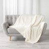 PLAID KALIE NATUREL 125x150CM FLANELLE J