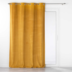 RIDEAU VELOURIANE OCRE 140x260CM VELOURS