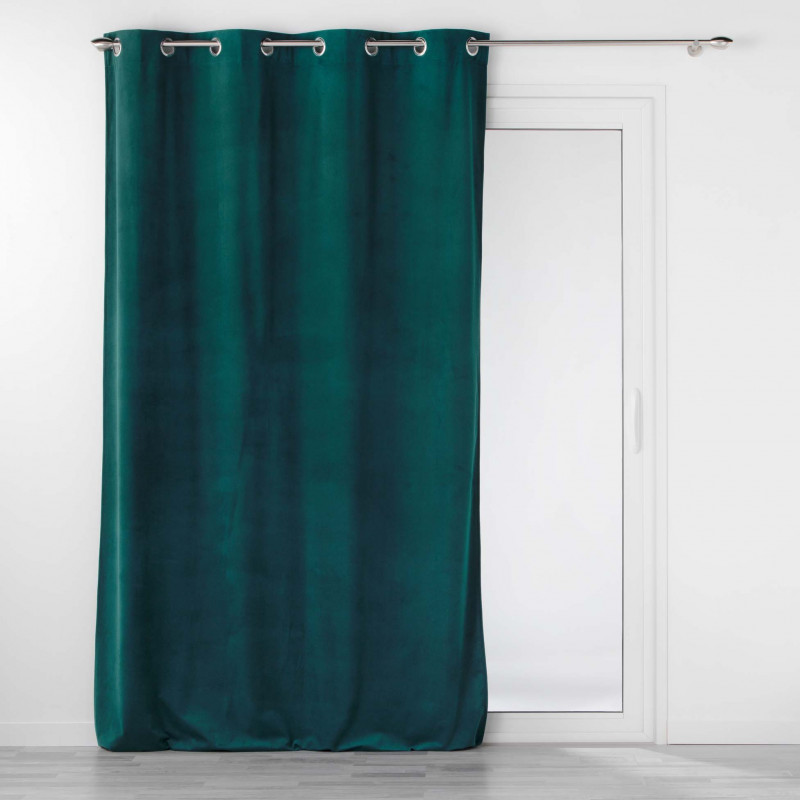 RIDEAU VELOURIANE EMERAUDE 140x260CM VEL RIDEAU VELOURIANE EMERAUDE 140x260CM VEL