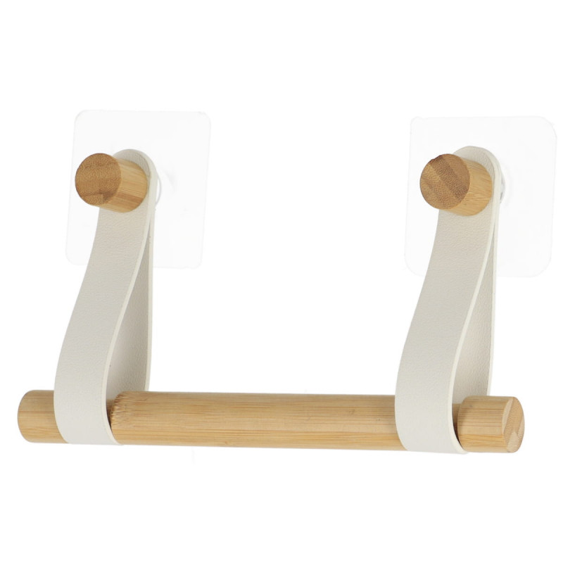 DEROULEUR PAPIER WC BAMBOU + LANIERES SI