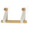 DEROULEUR PAPIER WC BAMBOU + LANIERES SI