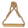 DEROULEUR PAPIER WC CORDE ET BAMBOU SUR