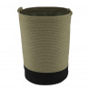 PANIERE A LINGE KAKI/NOIR GM COTON 50X37