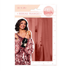 RIDEAU FRANGES PARTY BLUSH