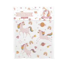 SERVIETTE LICORNE X12