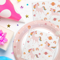 SERVIETTE LICORNE X12
