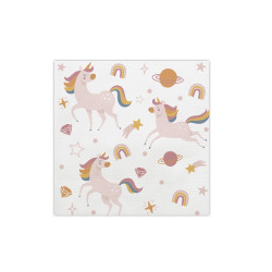 SERVIETTE LICORNE X12