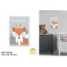 TOILE RENARD "PRINCE" 20x30cm