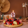 BOUGIE CHIFFRE 8 GRAPHIQUE ROSE GOLD