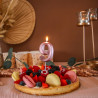 BOUGIE CHIFFRE 9 GRAPHIQUE ROSE GOLD