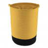 PANIERE A LINGE OCRE/NOIR GM 50X37CM COT