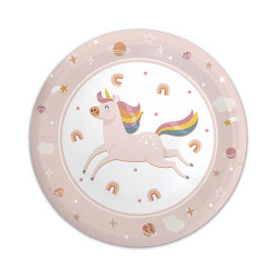 PACK 6 ASSIETTES LICORNE