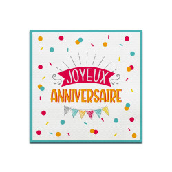 SERVIETTES ANNIVERSAIRE MIXTE X12