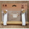 DÉROULEUR PAPIER WC BAMBOU ET LANIÈRES SIMILI CUIR DÉROULEUR PAPIER WC BAMBOU ET LANIÈRES SIMILI CUIR