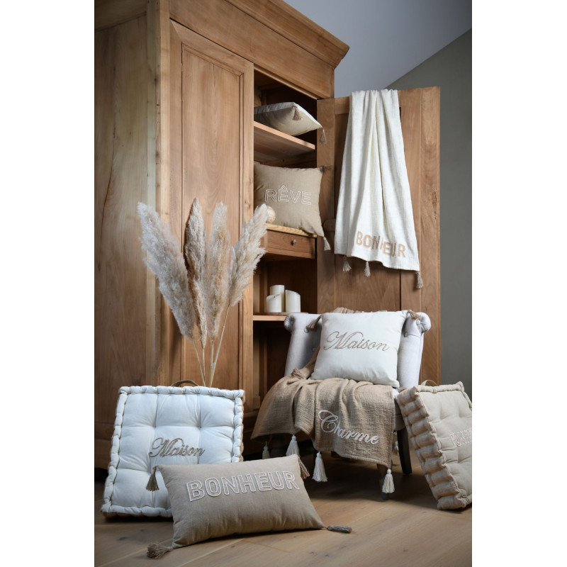 MAISON COUSSIN SOL 45X45X10 ECRU