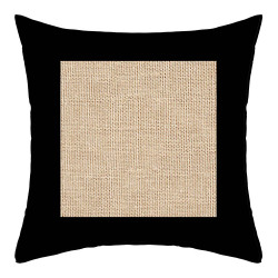 COUSSIN 40X40 JUTE NOIR