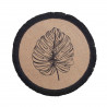 SET DE TABLE MOGADOR NOIR D38CM JUTE IMP