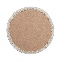 SET DE TABLE DARLA NATUREL D38CM JUTE UN