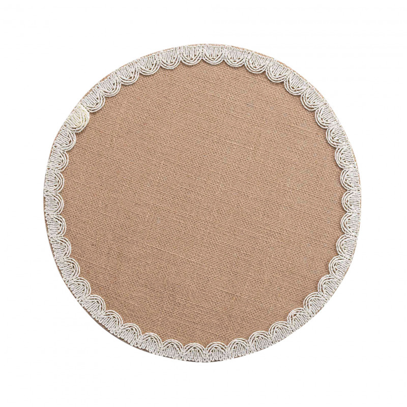 SET DE TABLE DARLA NATUREL D38CM JUTE UN